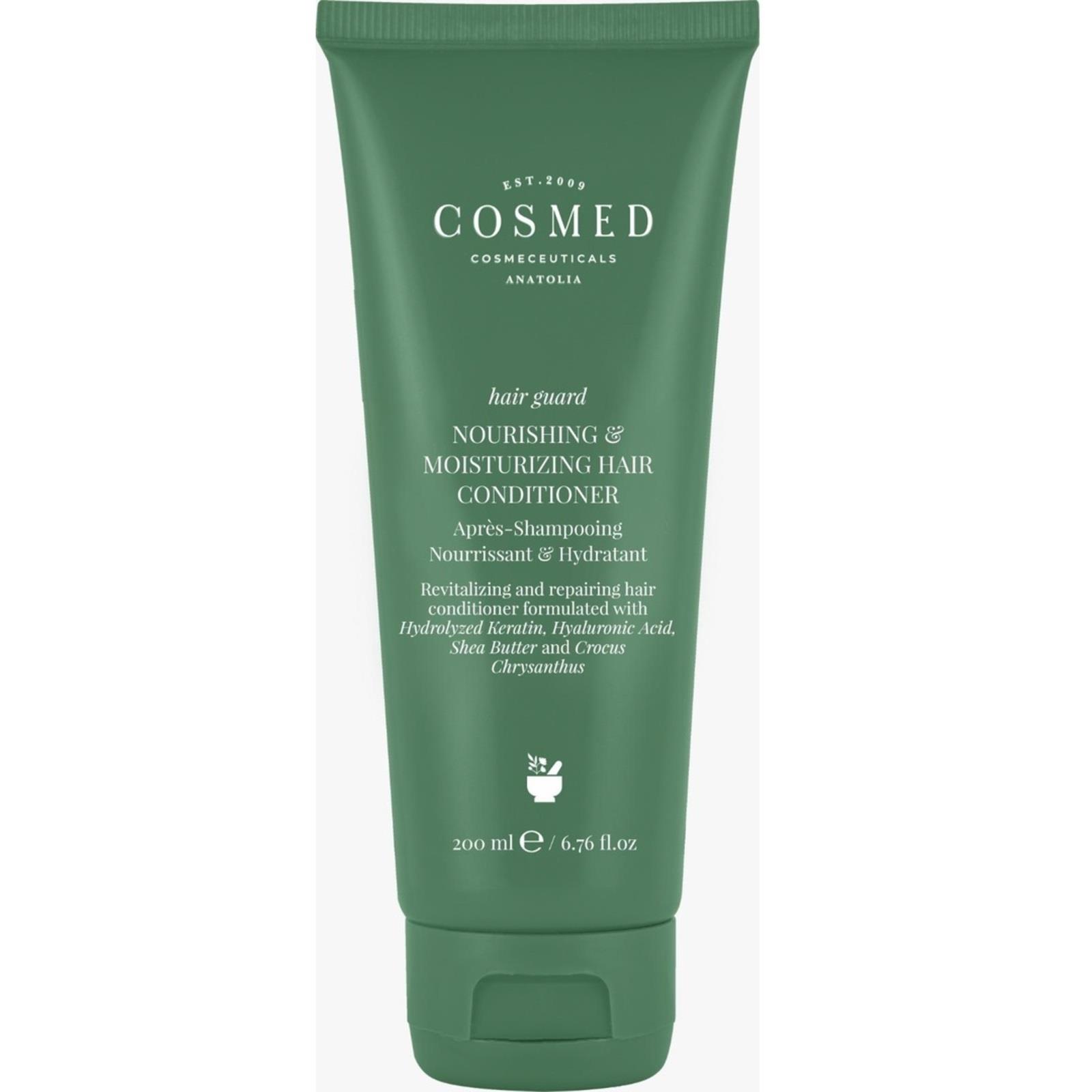Cosmed Cosmed Hair Guard Nourishing & Moisturizing Hair Conditioner - Yıpranmış Saçlara Özel Keratin İçeren Nemlendirici Saç Bakım Kremi - Saç Maskesi 200 ml