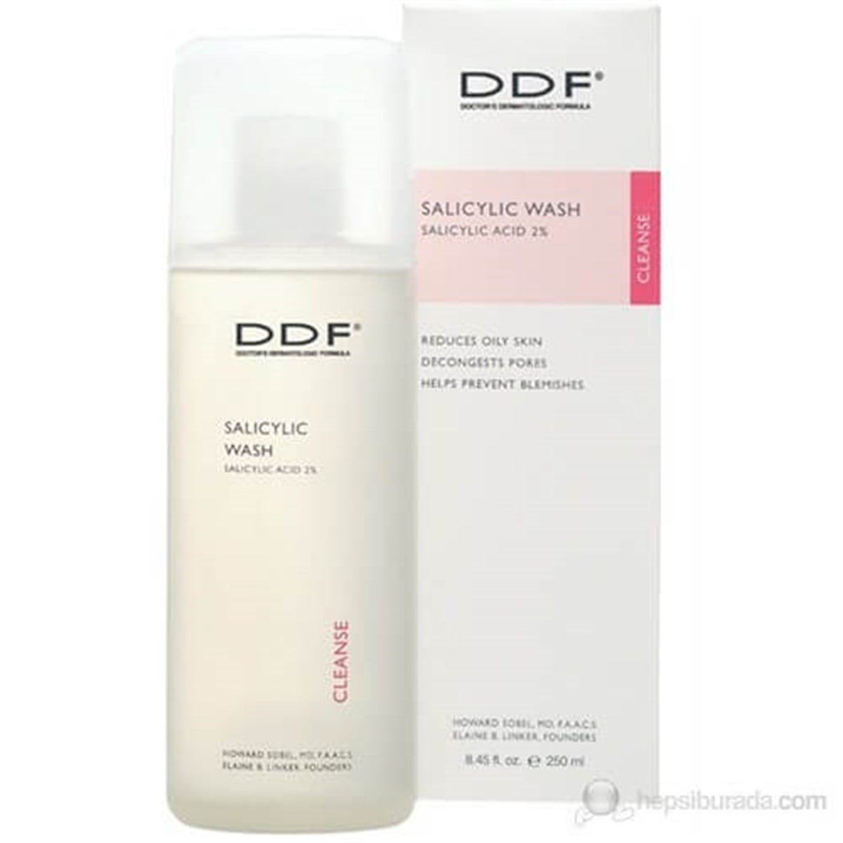 DDF DDF Salicylic Wash %2 250 ml - Akneli ve Yağlı Ciltler için Temizleyici