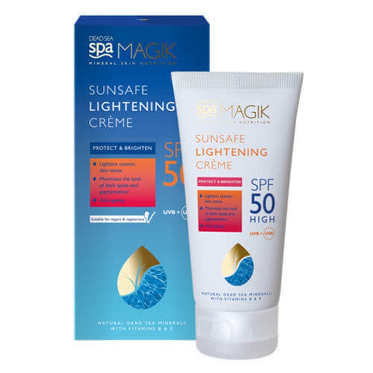 Dead Sea Dead Sea Spa Magik Sunsafe Lightening Creme SPF50 50 ml