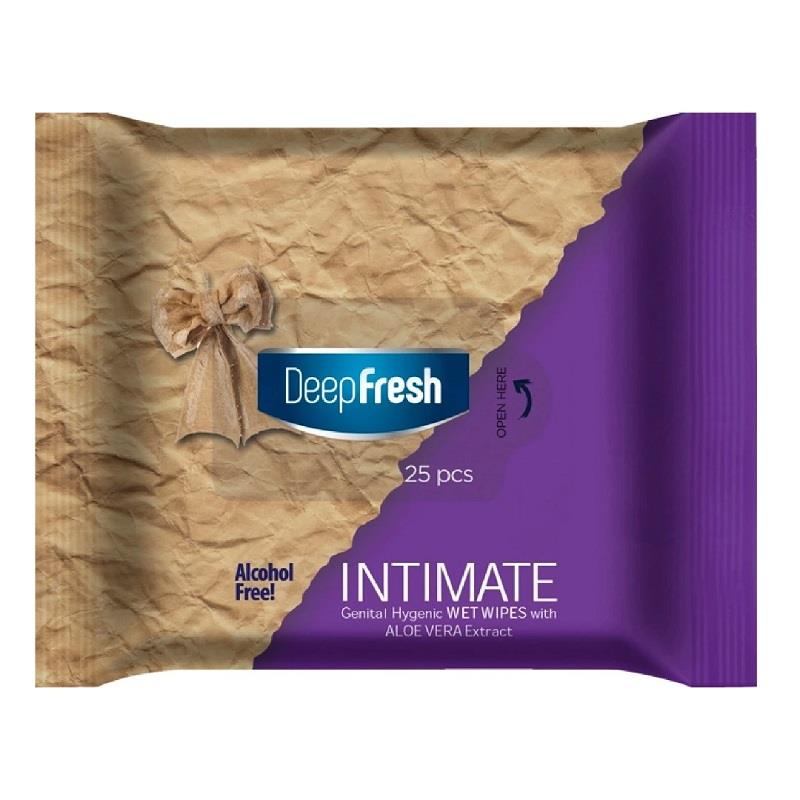 DeepFresh DeepFresh İntimate Genital Bölge Temizleme Mendili 25'li