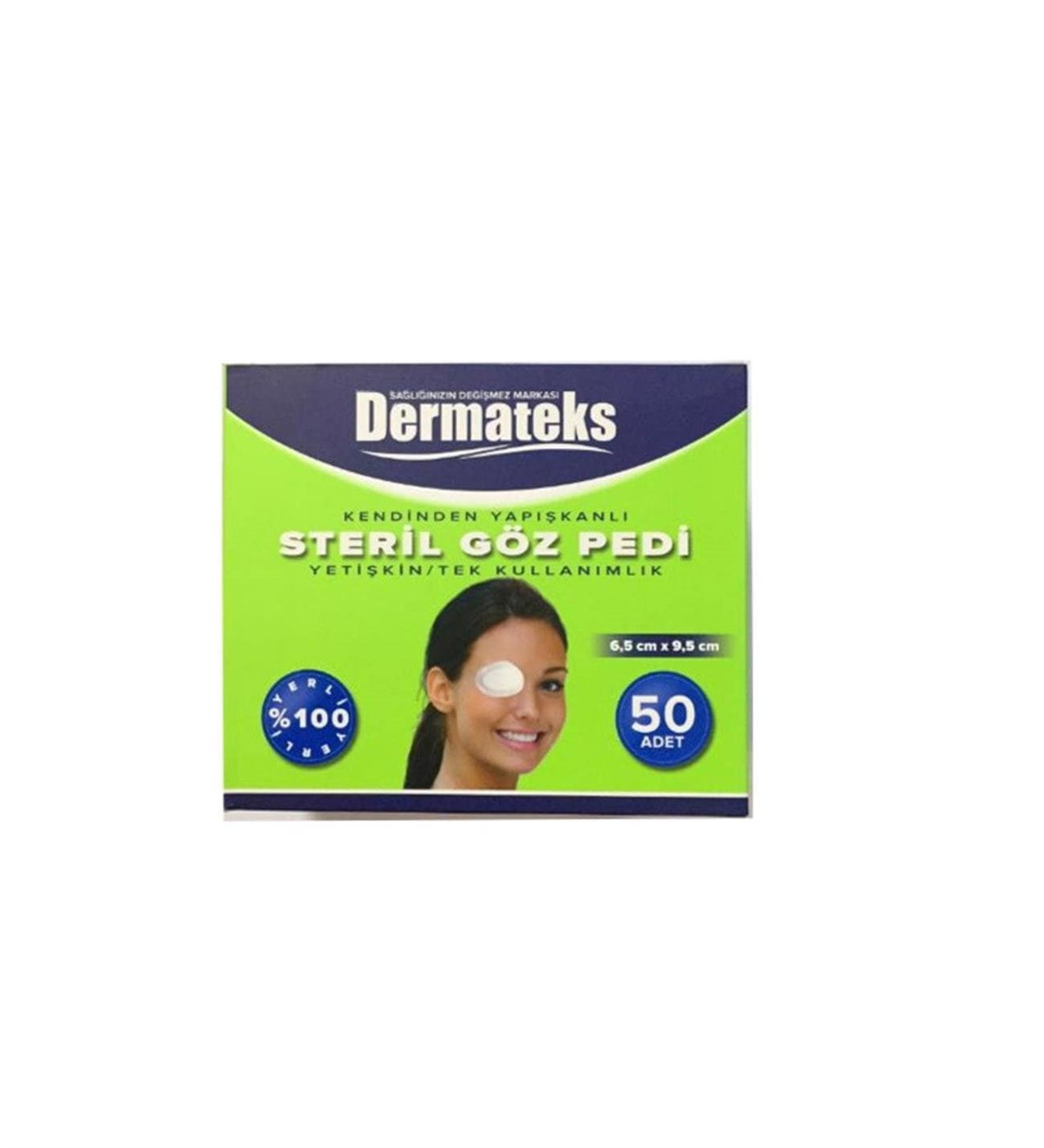 Dermateks Dermateks Steril Göz Pedi Yetişkin 50'li
