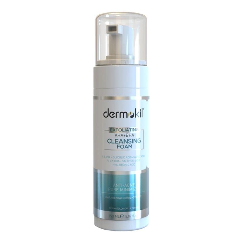 Dermokil Dermokil Exfoliating AHA + BHA Niacinamide Yüz Temizleme Köpüğü 150 ml