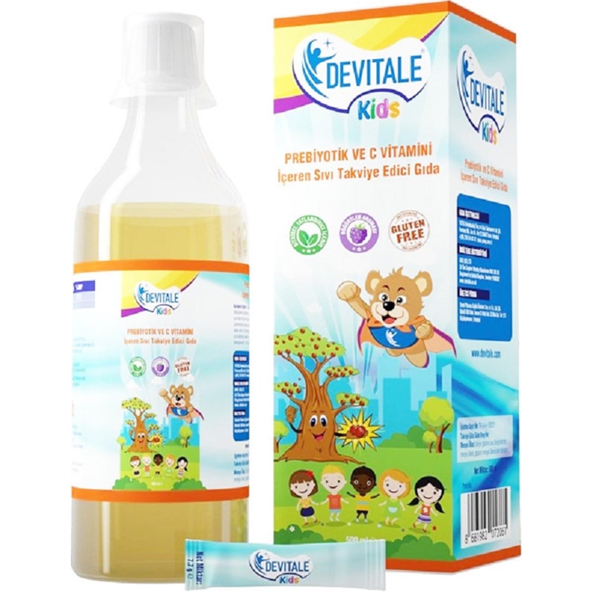 DEVİTALE Devitale Kids Prebiyotik ve C Vitamini İçeren Sıvı 500 ml