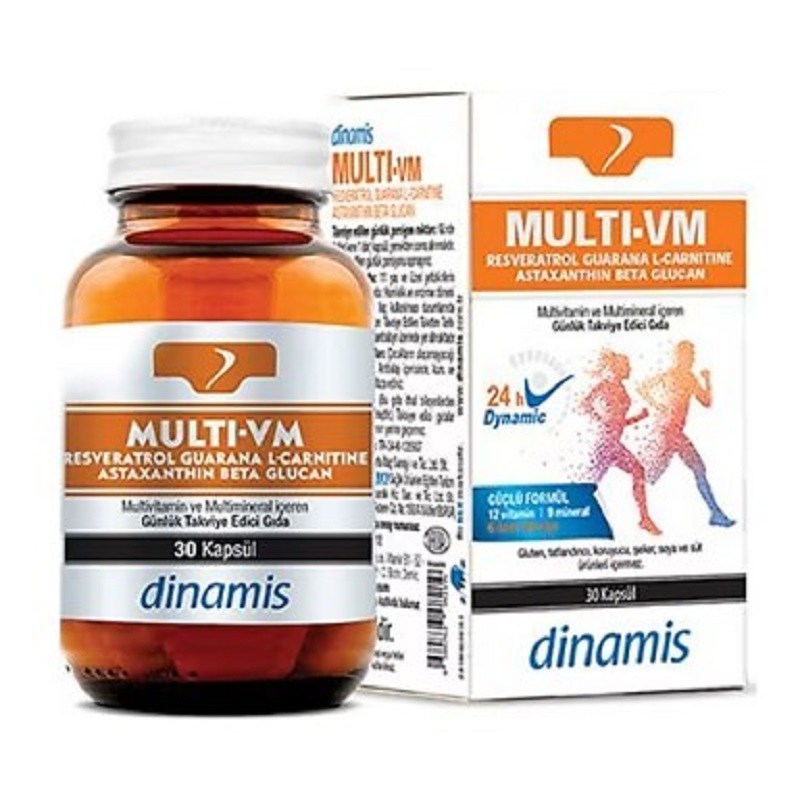 Dinamis Dinamis Multi VM - Multivitamin ve Multimineral 30 Tablet