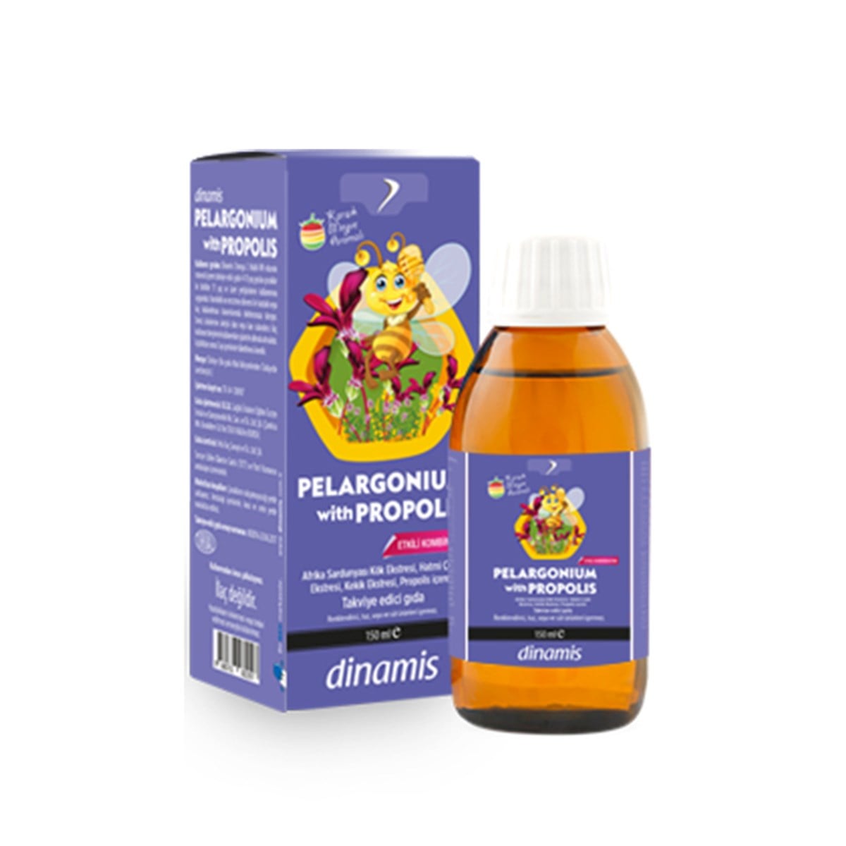 DİNAMİS Dinamis Pelargonium with Propolis 150 ml