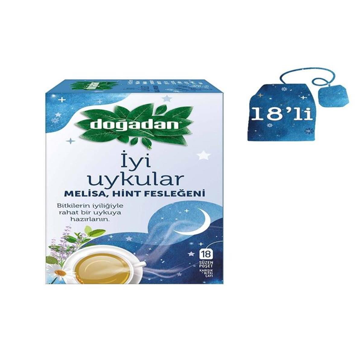 Doğadan Doğadan İyi Uykular Melisa Hint Fesleğini Çay 18'li
