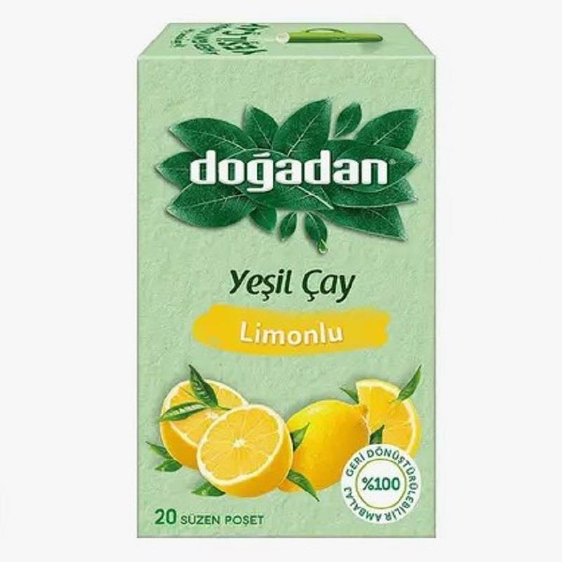 Doğadan Doğadan Yeşil Çay Limonlu 20'li