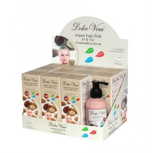 Dolce Vera Dolce Vera Argan Yağlı Krem 150 ml - 12'li Stand (1 Adet Kutusuz Tester)