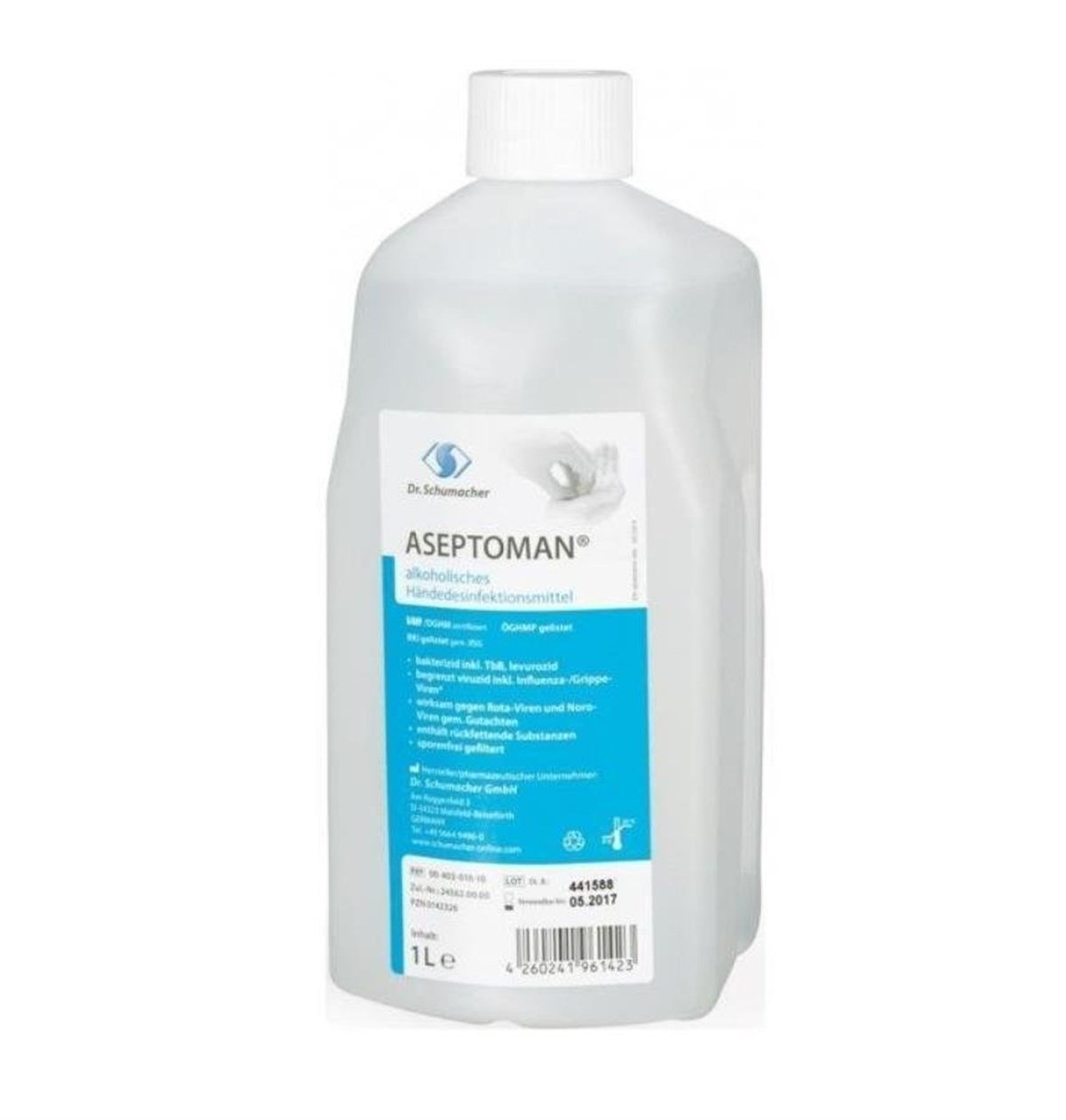 Dr. Schumacher Aseptoman %72 Alkollü El Dezenfektanı