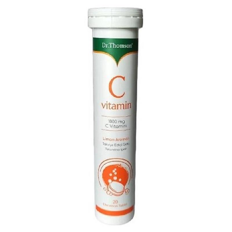 Dr. Thomson Dr. Thomson C Vitamini Limon Aromalı 20 Efervesan Tablet 1000 mg 80 gr