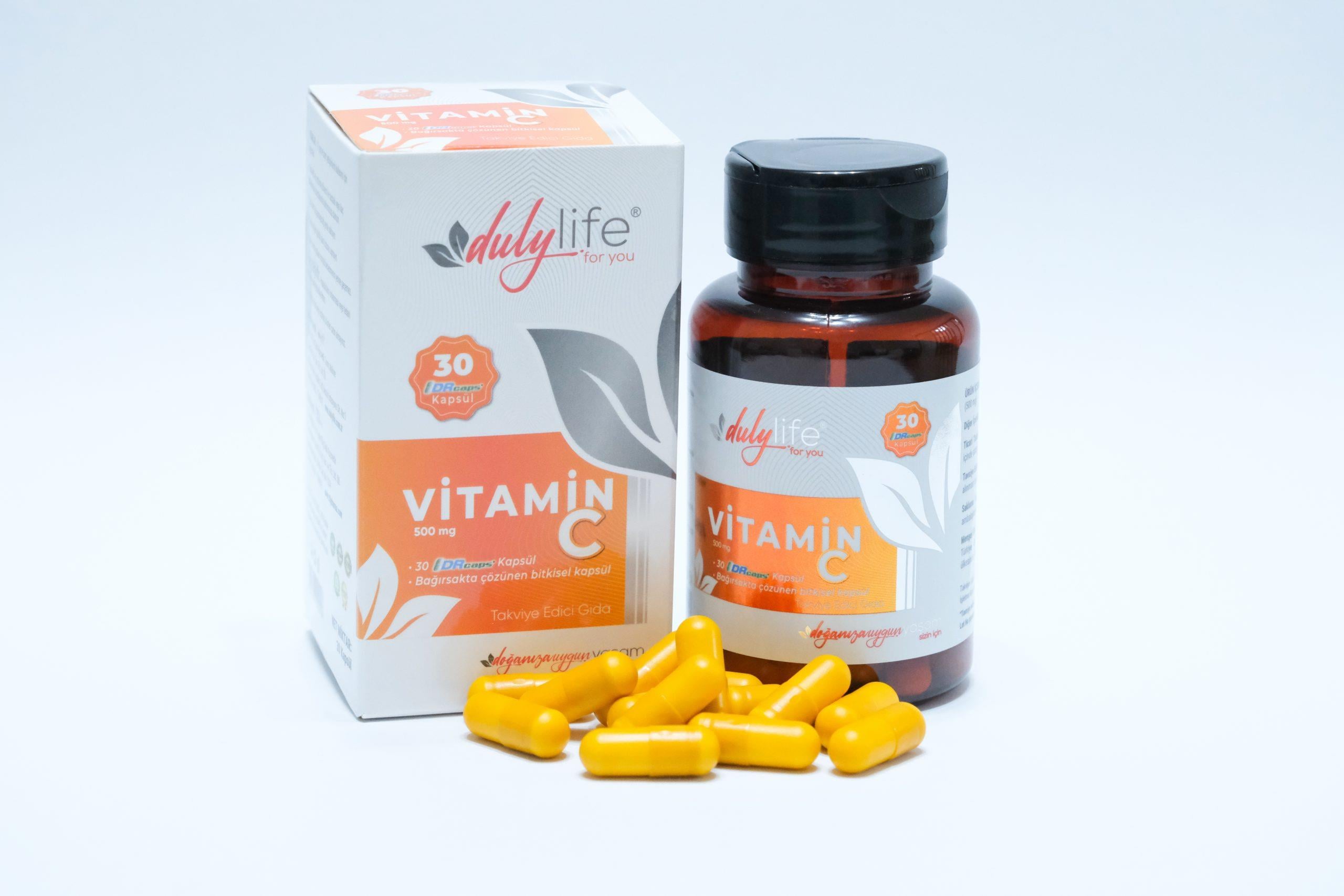 Dulylife Dulylife Vitamin C 500 mg 30 Drcaps Kapsül