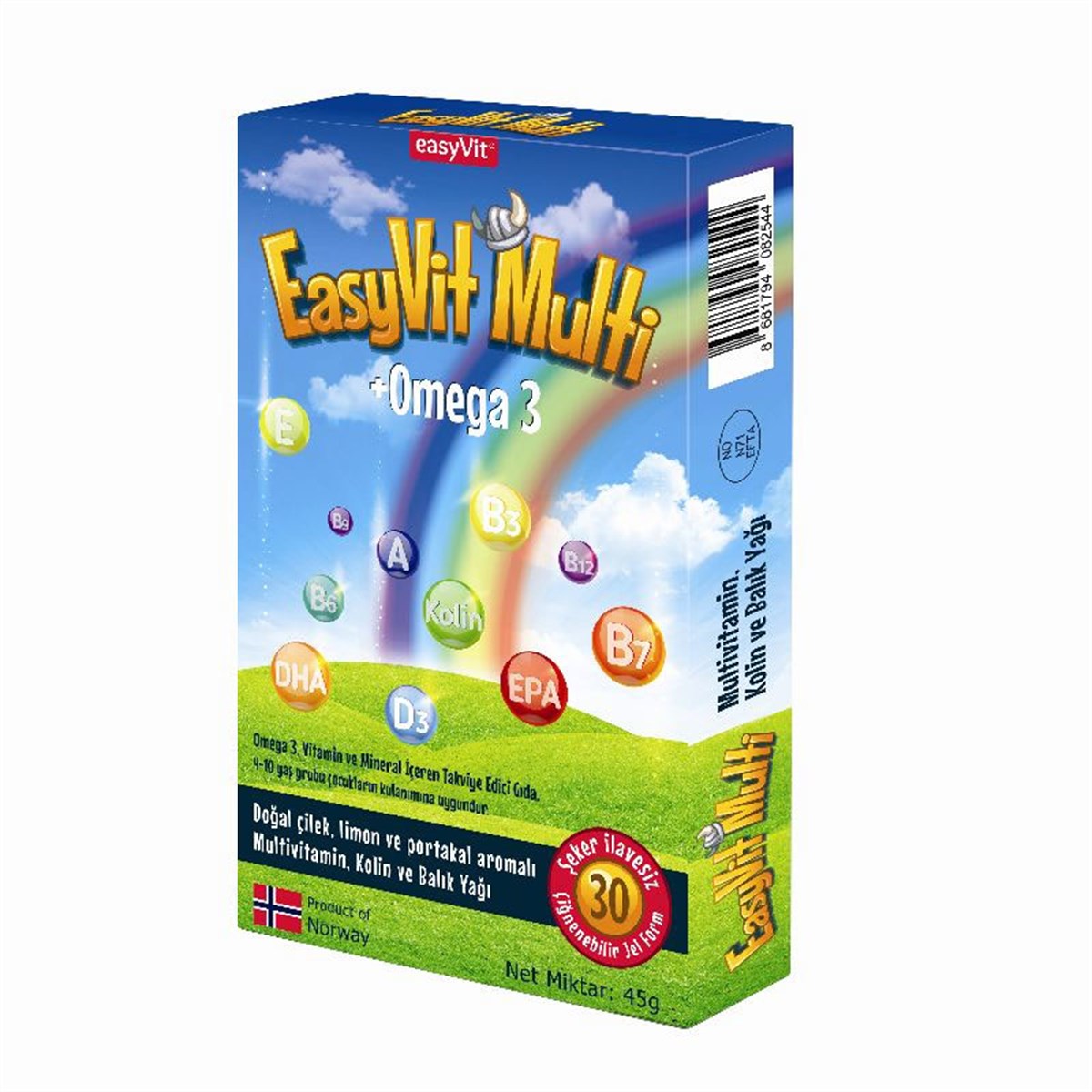 Easyvit Multi + Omega 3 30 Jel Tablet