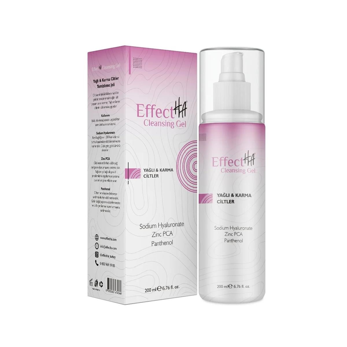 Effectha Effectha Karma ve Yağlı Ciltler Yüz Temizleme Jeli 200 ml