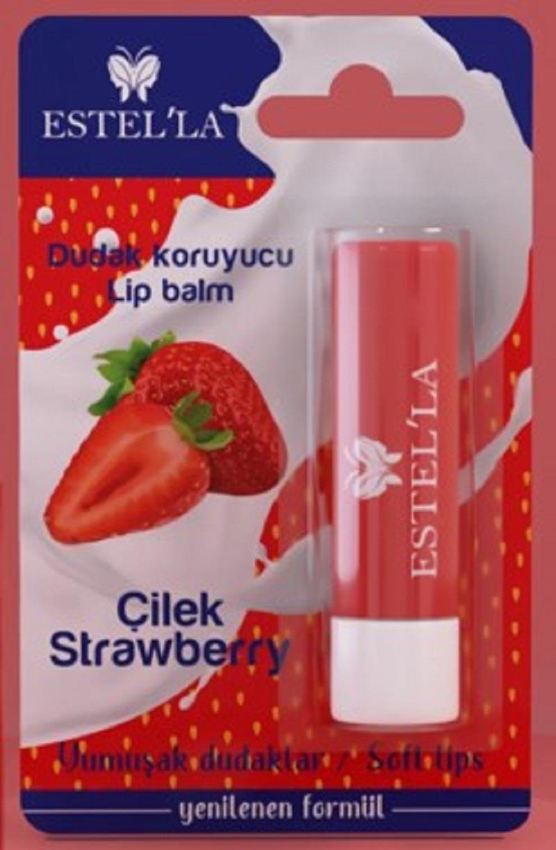 Estel'la Estel'la Yetişkin Dudak Koruyucu Lip Balm Çilek