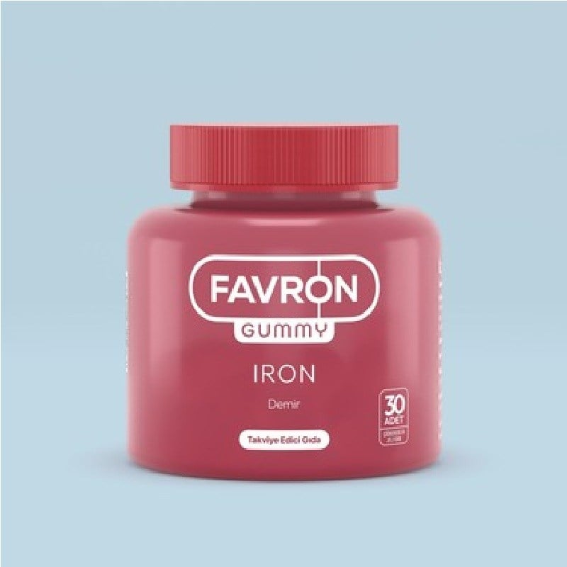 Favron Favron Gummy Iron Demir 30 Çiğnenebilir Form