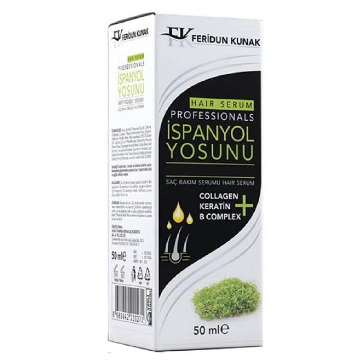 FERİDUN KUNAK Feridun Kunak İspanyol Yosunu Collagen Keratin B Complex Hair Serum 50 ml