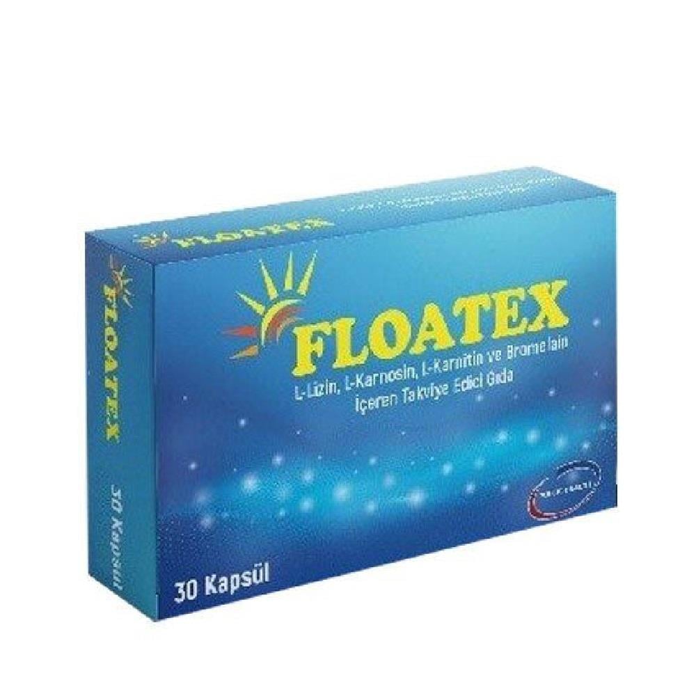 Floatex Floatex L-Lizin L-Karnitin ve Bromelain İçeren Takviye Edici Gıda 30 Kapsül