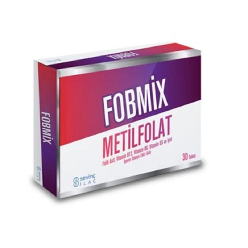 Fobmix Fobmix Metilfolat 30 Tablet