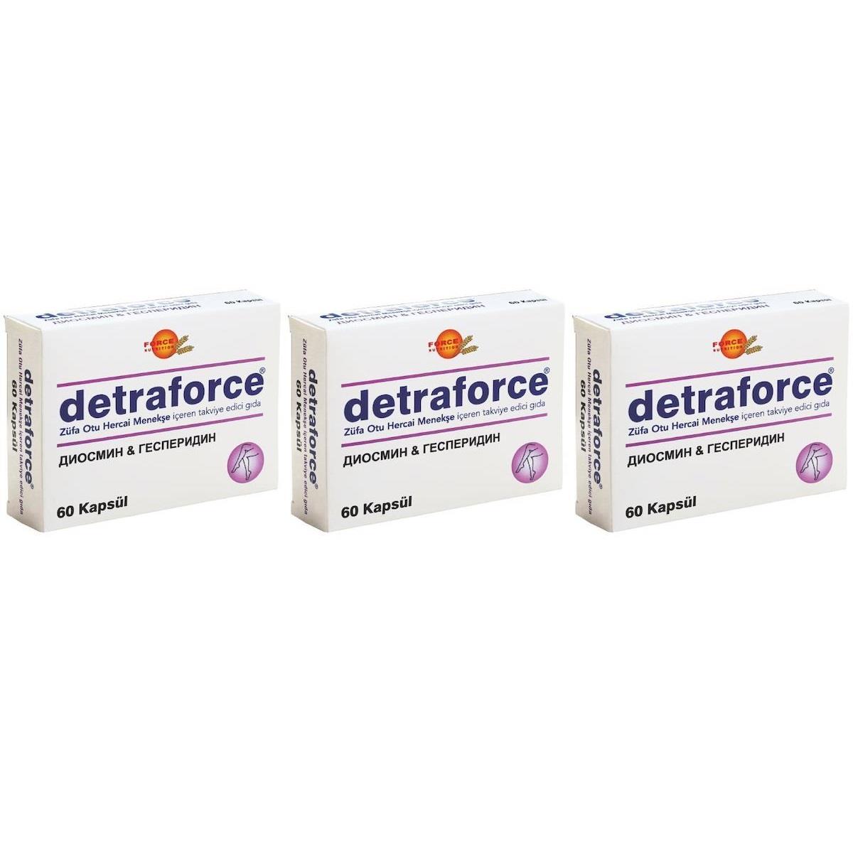 Force Nutrition Force Nutrition Detraforce 60 Kapsül - 3 Adet