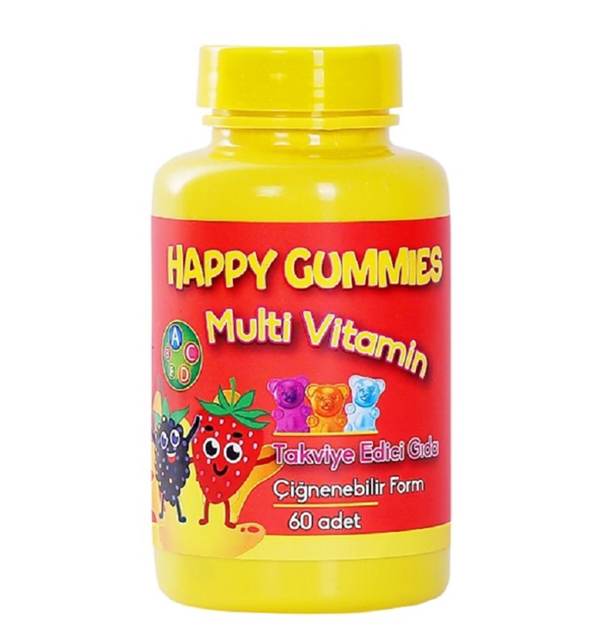 Happy Happy Gummies Multivitaminli 60 Çiğnenebilir Yumuşak Tablet