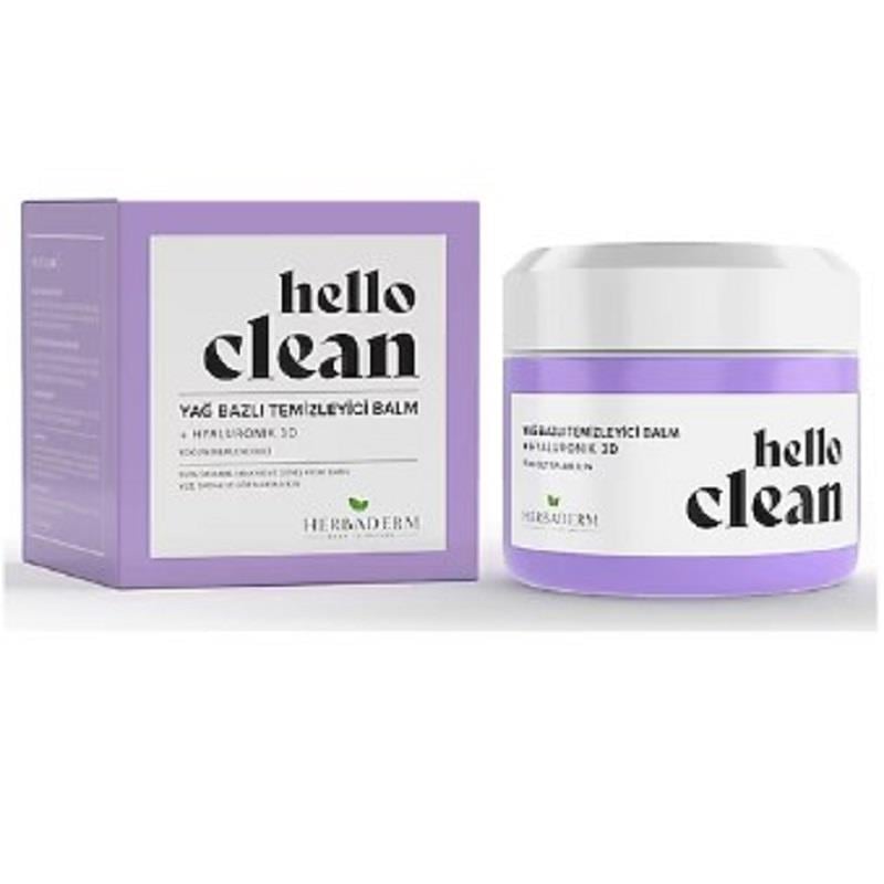 Herbaderm Herbaderm Hello Clean Yoğun Nemlendirici + Hyaluronik 3D Yağ Bazlı Temizleyici Balm 100 ml