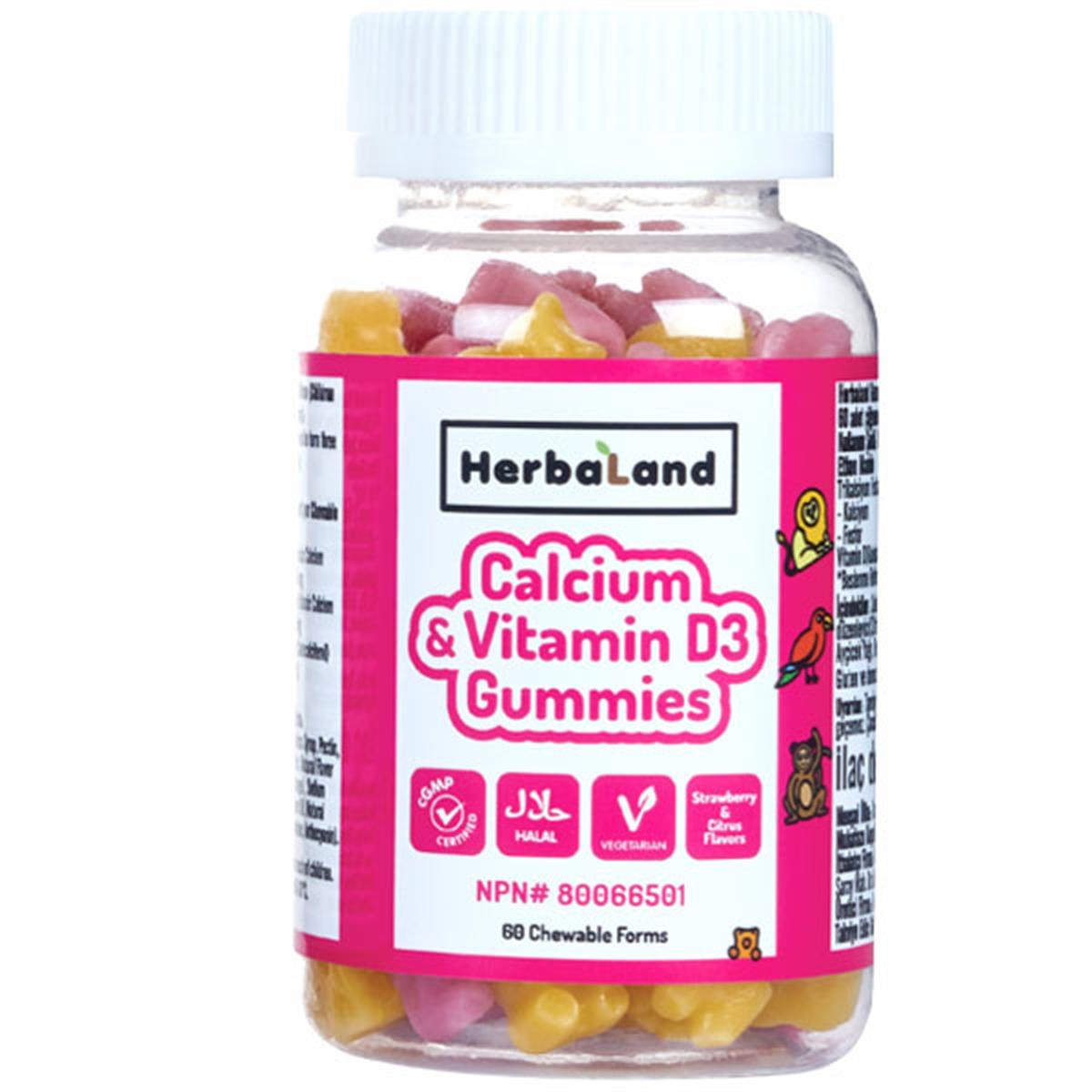 Herbaland Herbaland Gummy Calcium & Vitamin D3 60 Çiğneme Tableti