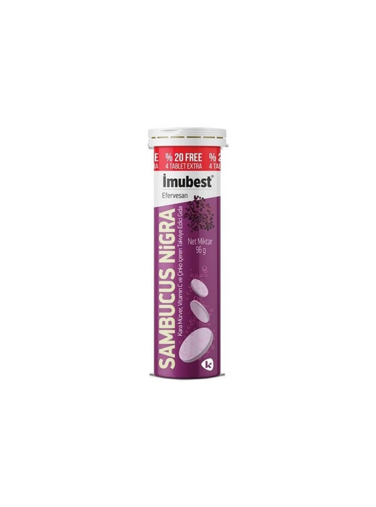 Imubest İmubest Sambucus Nigra & Vitamin C & Çinko 24 Efervesan Tablet
