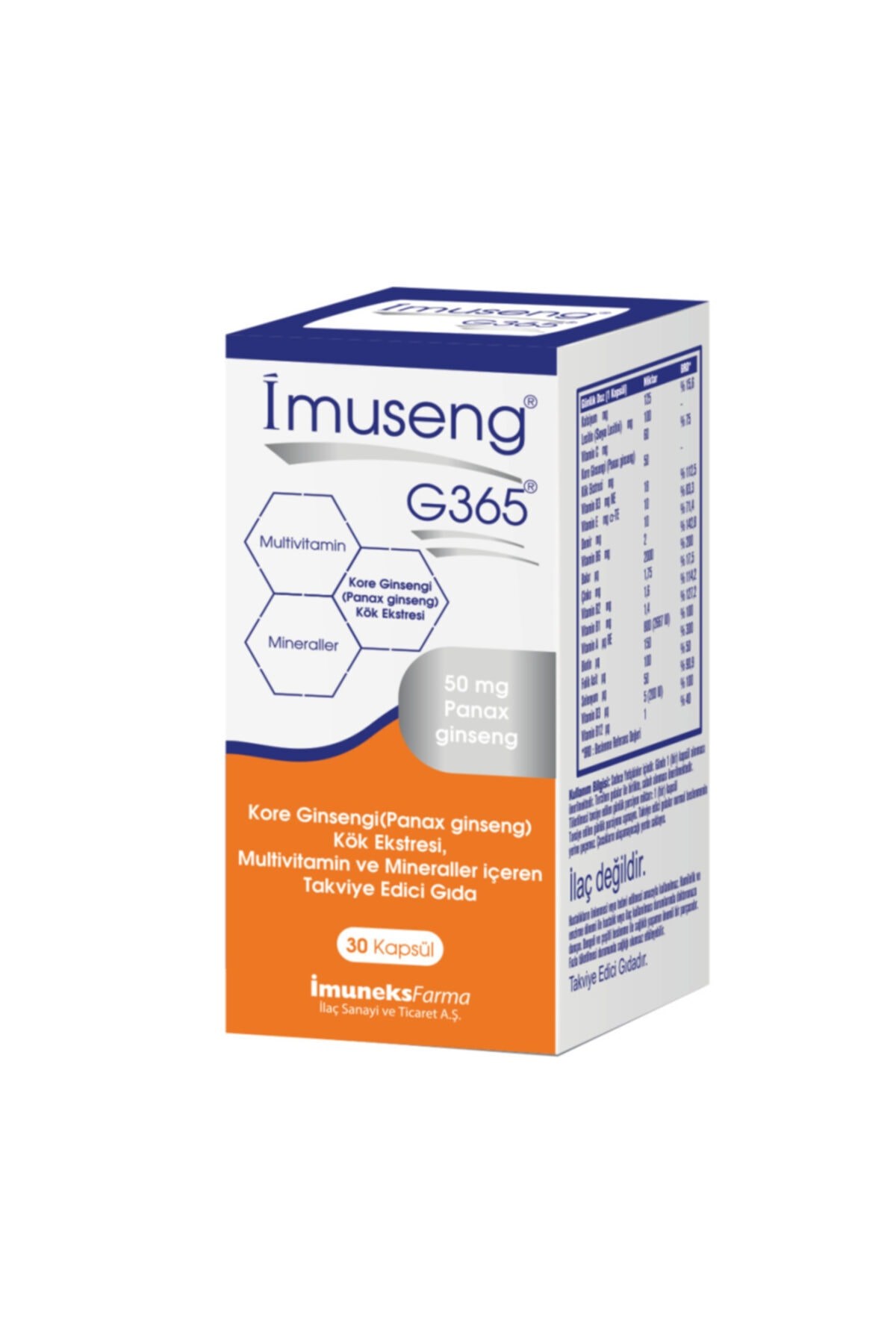 İMUSENG İmuseng G365 30 Kapsül