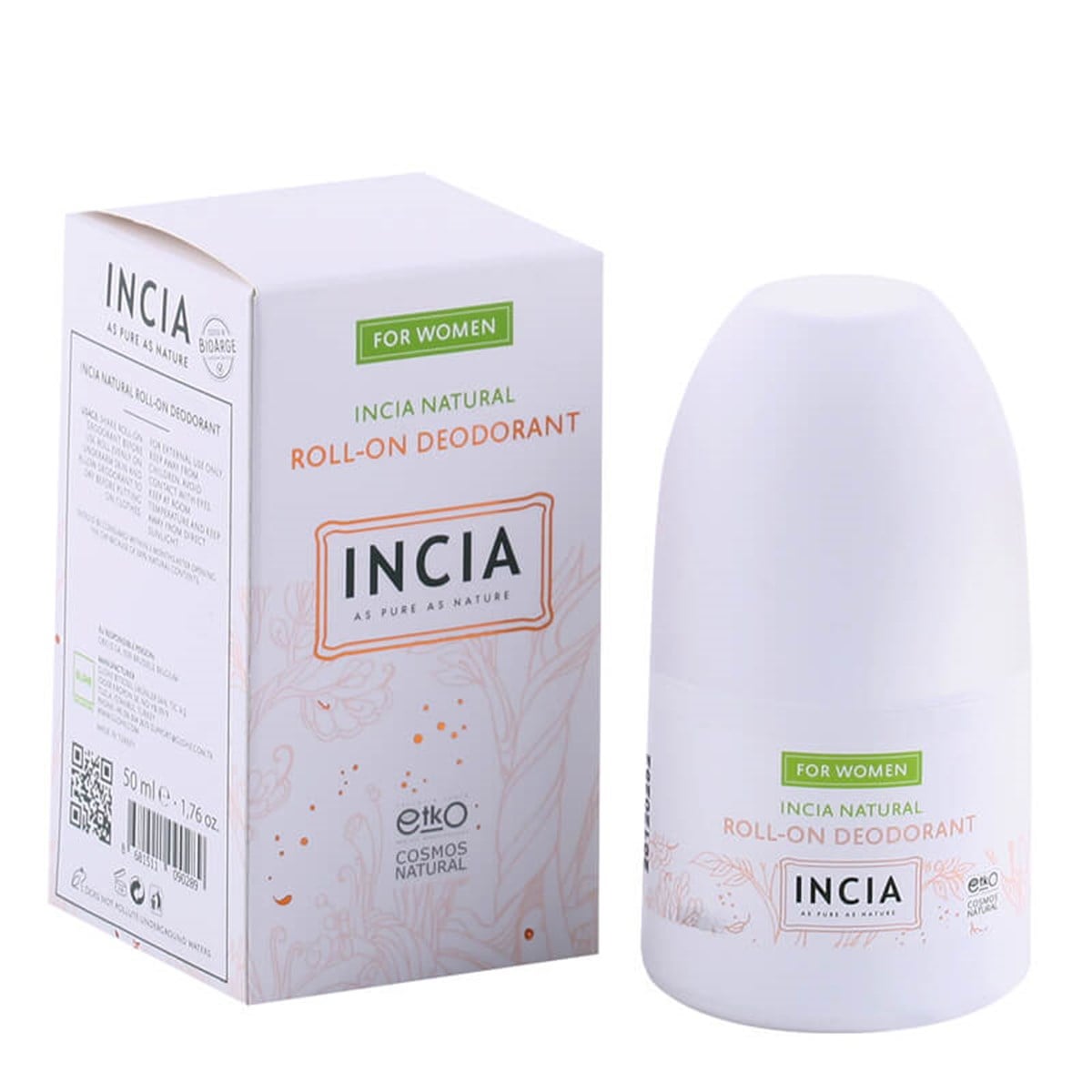Incia Incia Doğal Roll-On Deodorant Kadın 50 ml