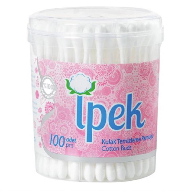 İpek İpek Kulak Çubuğu Yuvarlak 100'lü