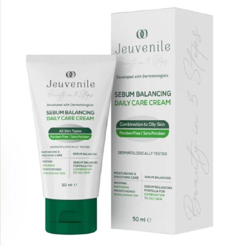 Jeuvenile Jeuvenile Yağlı ve Karma Ciltler Için Akne Karşıtı Cilt Bakım Kremi 50 ml
