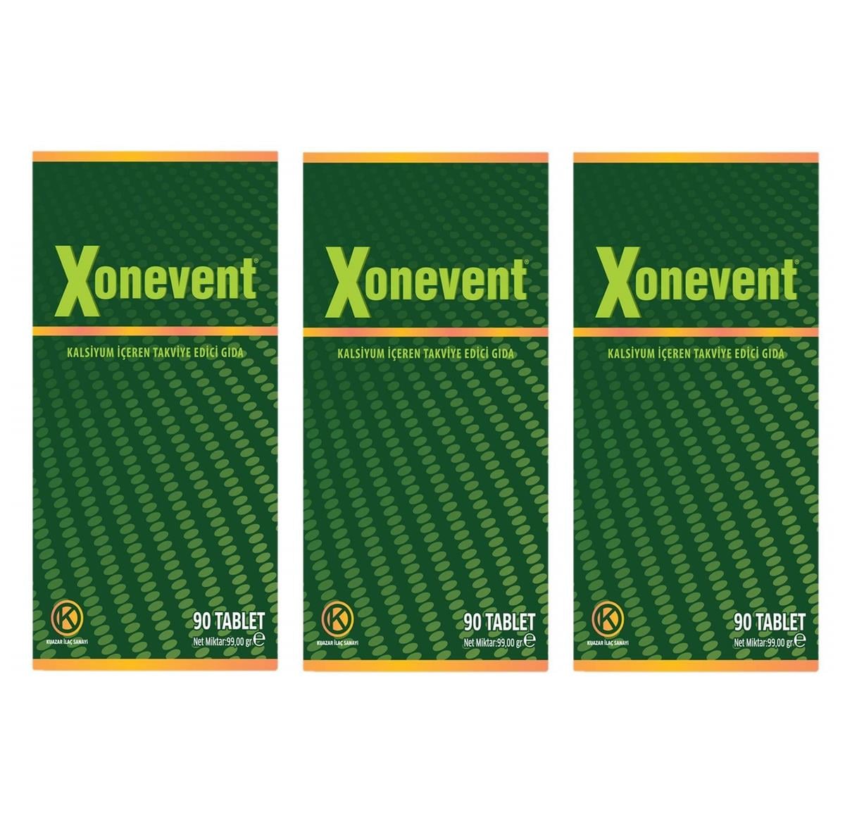 Kuazar İlaç Xonevent 90 Tablet - 3'lü