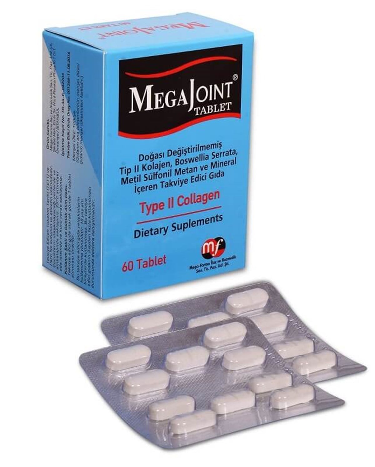 Kuazar Mega Joint Tip II Kolajen 60 Tablet