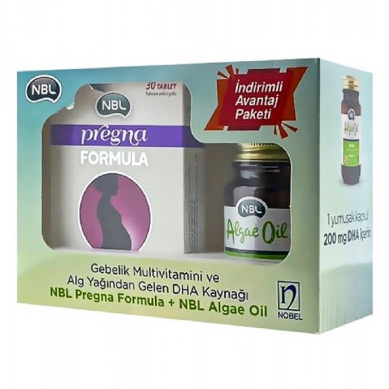 Kuazar NBL Pregna Formula 30 Tablet + Algae Oil 30 Kapsül