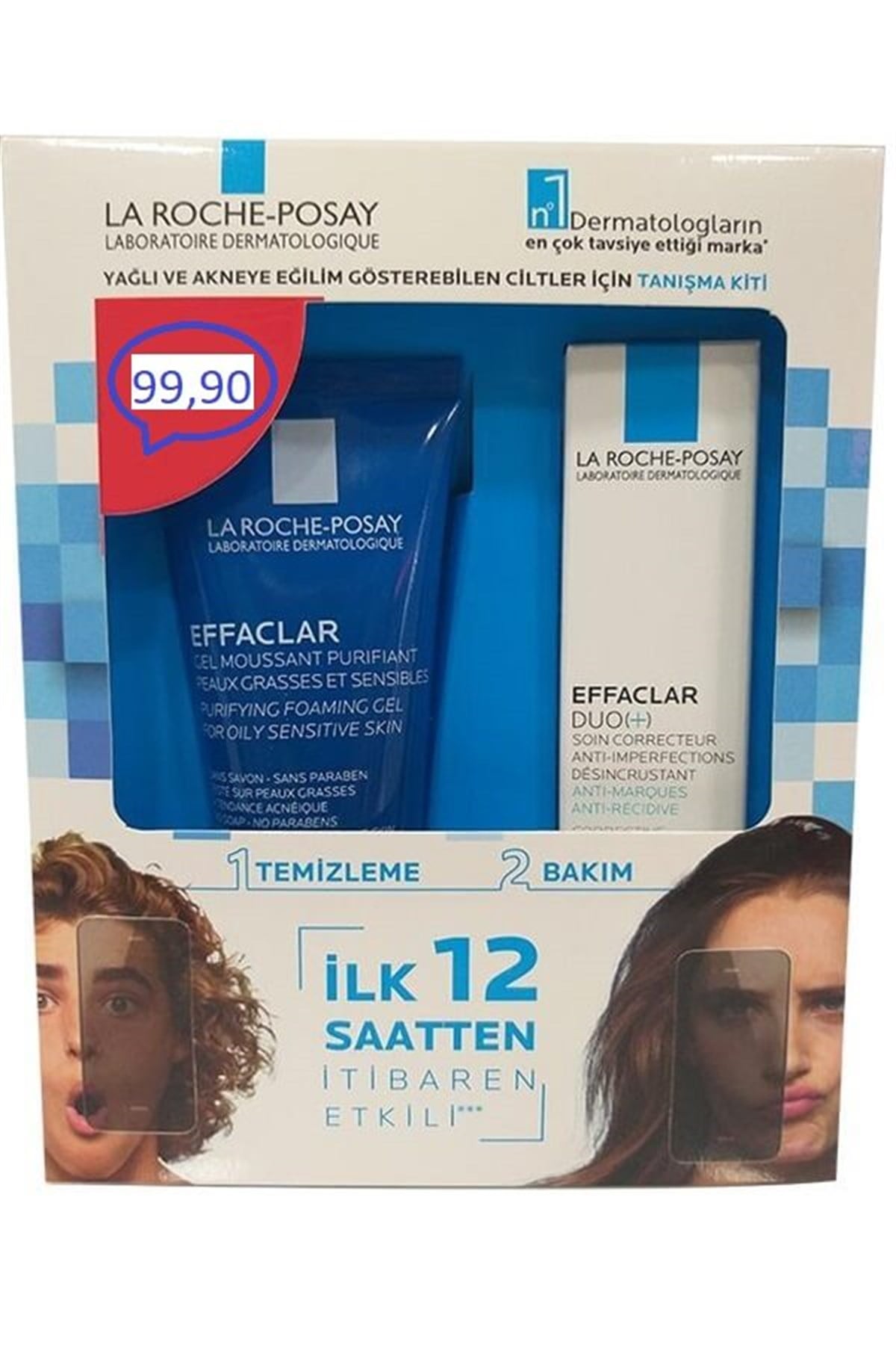 La Roche-Posay La Roche Posay Effaclar Tanışma Kiti - Effaclar Gel 50 ml + Effaclar Duo 15 ml