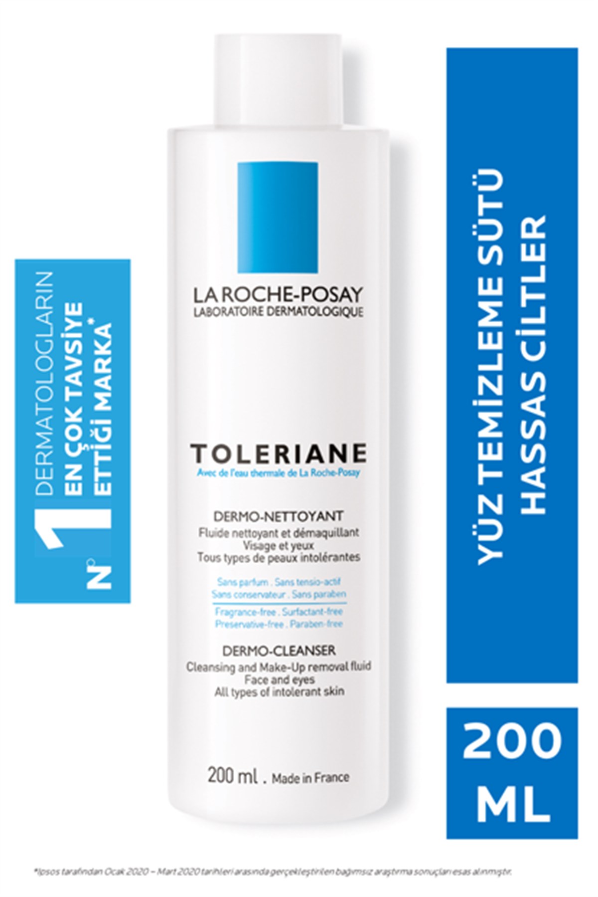 La RocheLa Roche Posay Tolerıane Dermo Nettoyant 200 Ml Susuz Makyaj Ve Cilt Temizleyicisi