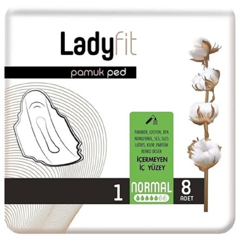 Ladyfit Ladyfit Pamuk Ped Standart Normal 8'li