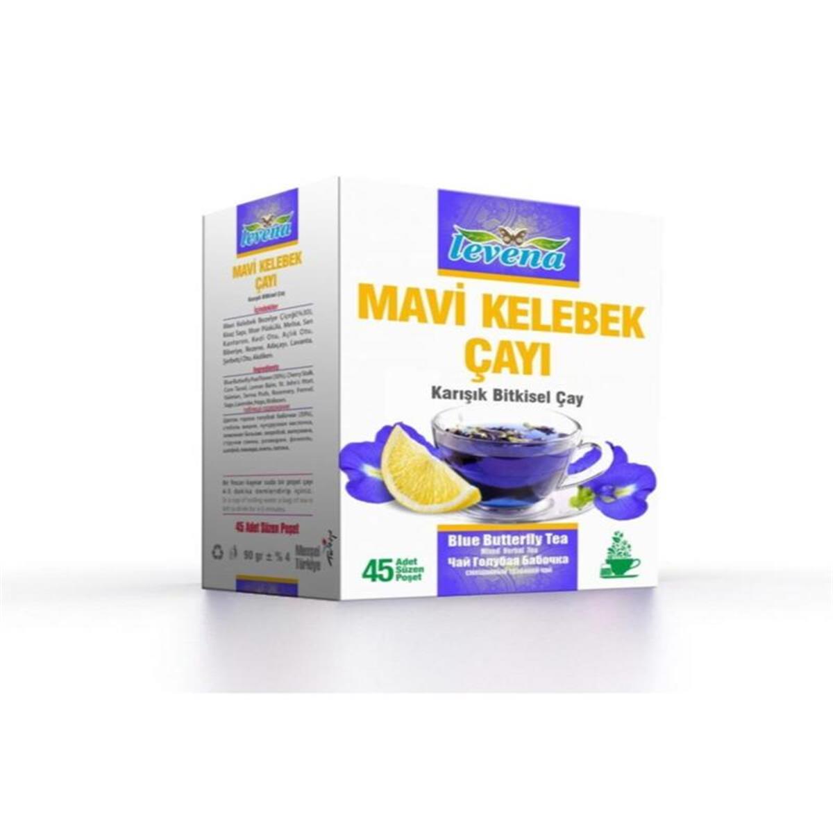 Levena Levena Mavi Kelebek Çayı 45'li Karışık Bitki Çayı