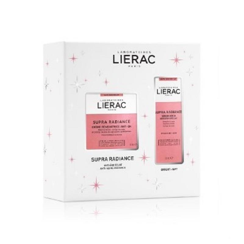 Lierac Paris Lierac Supra Radiance Cream Işıltı Veren Yenileyici Krem 50 ml + Supra Radiance Detoks Etkili Serum 30 ml