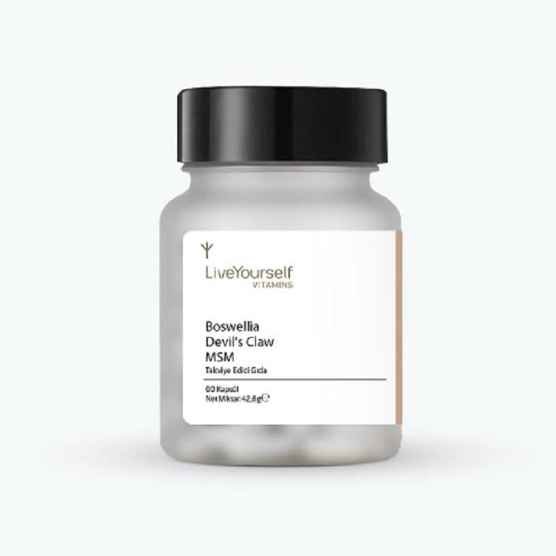 LİVE YOURSELF Live Yourself Boswellia Devil's Claw MSM 60 Kapsül