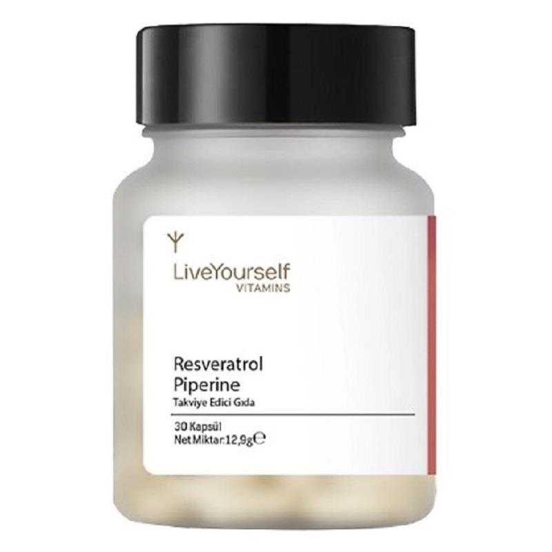 LİVE YOURSELF Live Yourself Resveratrol Piperin 30 Kapsül