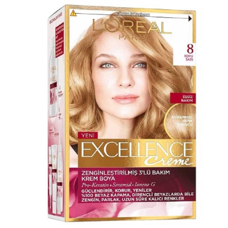 L'Oreal Paris L'Oreal Paris Excellence Saç Boyası 8 Koyu Sarı