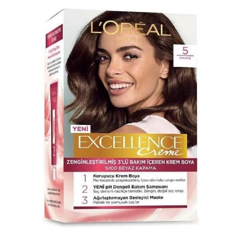 L'Oreal Paris L'Oreal Paris Excellence Saç Boyası 5 Kahve
