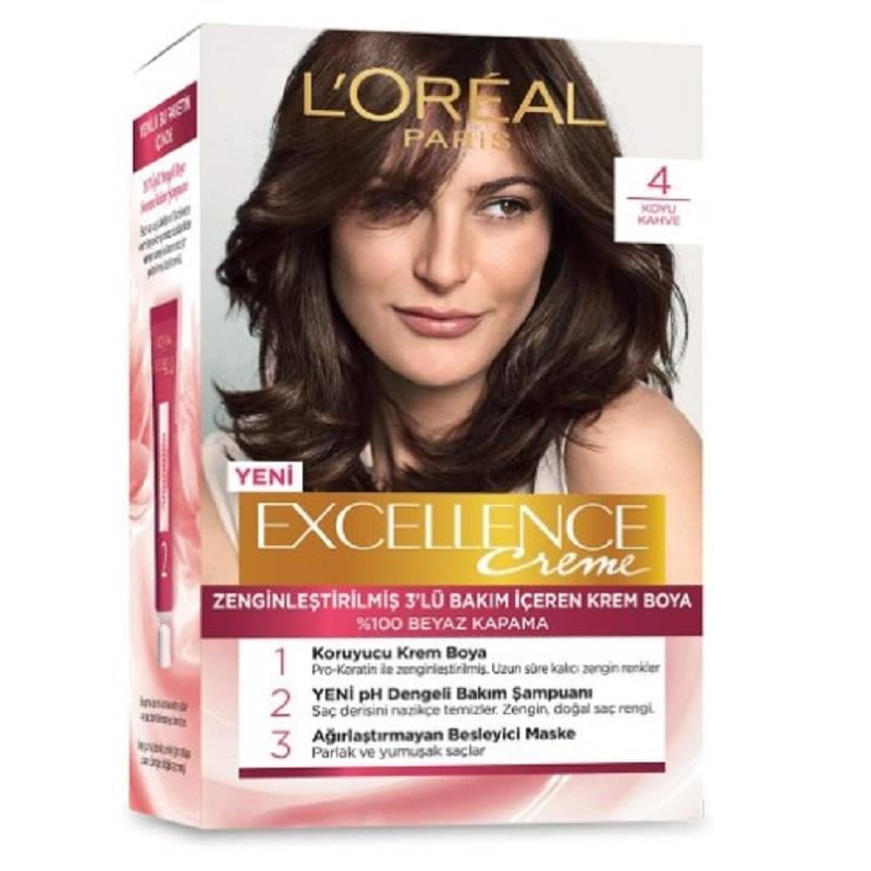 L'Oreal Paris L'Oreal Paris Excellence Saç Boyası 4 Kahve