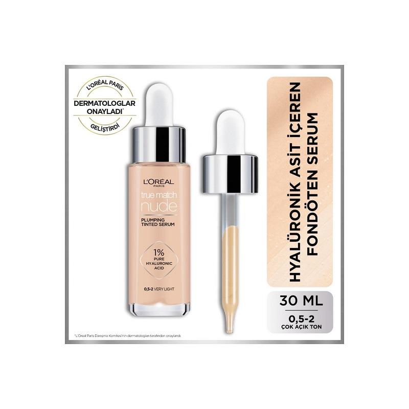 L'Oreal Paris L'Oreal Paris True Match Nude Serum Fondöten - 0.5-2 Very Light