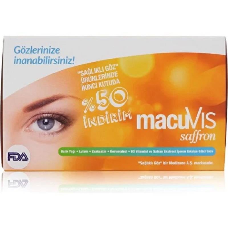 Macuvis Macuvis Saffron 30 Softgel - İkincisi %50 İndirimli