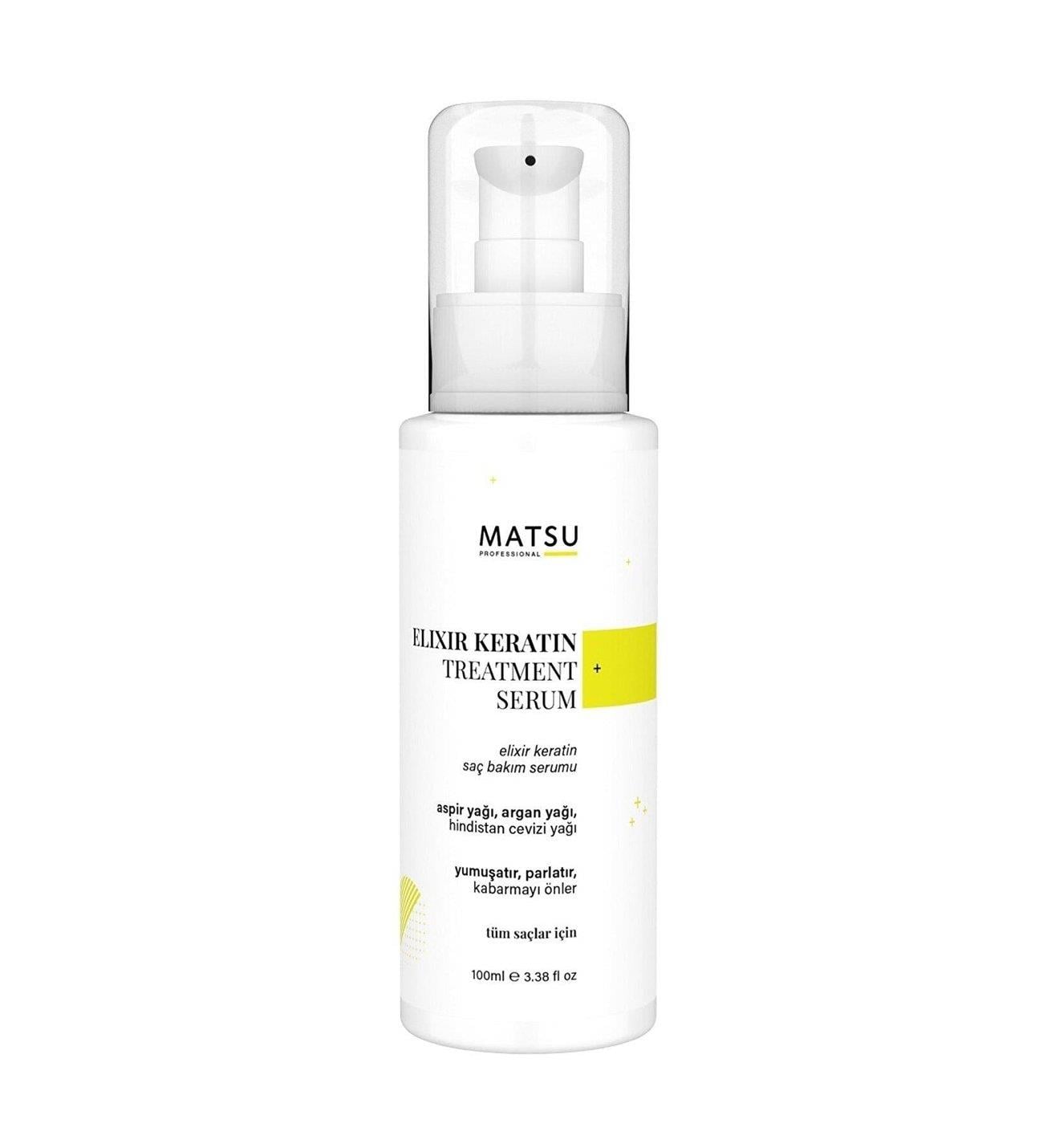 Matsu Matsu Elixir Argan Mucizesi Aşırı Yıpranmış Saçlar İçin Keratin Bakım Yağı 100 ml