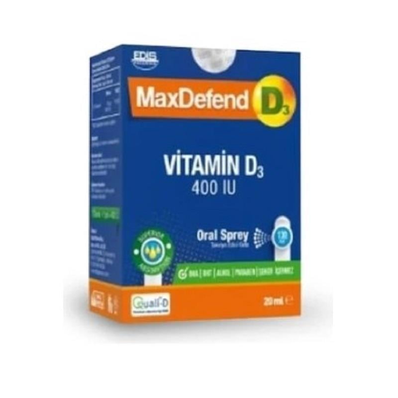 MAXDEFEND Maxdefend D3 400 IU Oral Sprey 20 ml