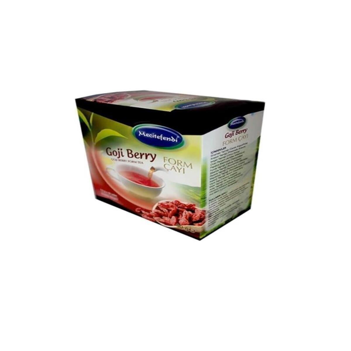 Mecitefendi Mecitefendi Goji Berry Form Bitki Süzen Poşet Çay 40 x 1.5 gr