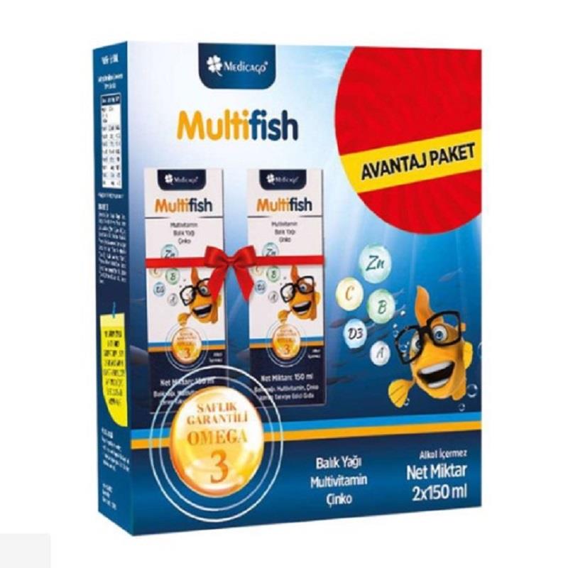 MEDİCAGO Medicago Multifish Şurup 150 ml - 2'li Avantaj Paket (129 TL Etiketli)